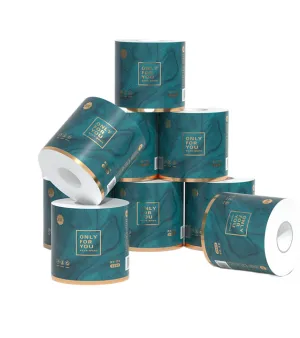 Wholesale 3/2Ply Customize Soft Bamboo Wrapping Virgin Wood Pulp Bulk Toilet Paper Loo Roll Bog Roll Facial Tissue Toilet Paper