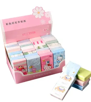 Children Pocket Tissue Paper Napkins Pack Bamboo Wallet Tissue Custom Printed 3Ply 4Ply Facial Tissue Wholesale Virgin Wood Pulp