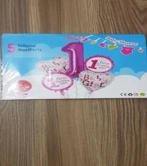 Plain Baby Girl Foil Balloon