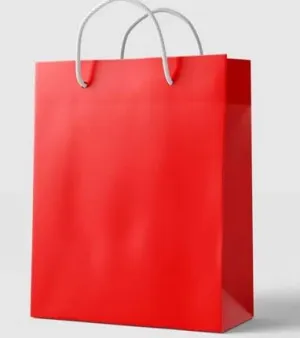Red Loop Handle Paper Bag