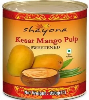 Sweetened Kesar Mango Pulp