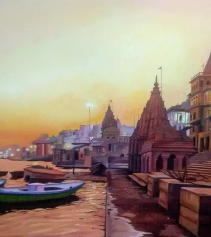 Banaras Ghat Painting