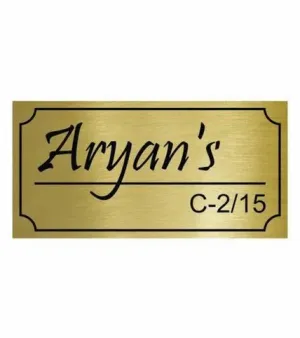 Home Name Plate