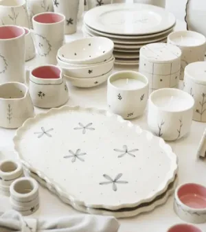 Plain Ceramic Dinner Set