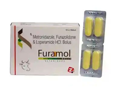 Tablets Metronidazole, Furazolidone & Loperamide Hcl Bolus
