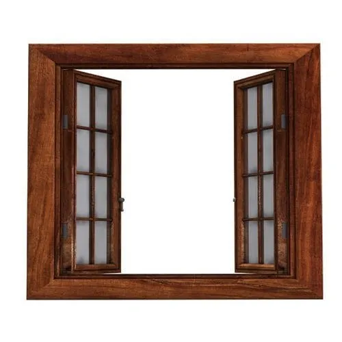 Teak wood sliding window