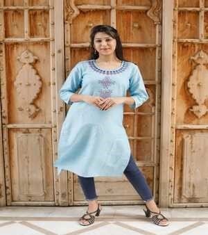 ladies Green kurtis
