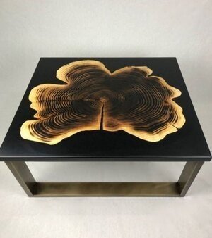 Teak River Table Resin Wooden, For Home, Size: 3 Ft By 2 Ft
