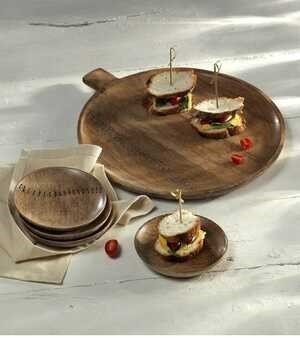 Wooden Pizza Pan for Kitchen,