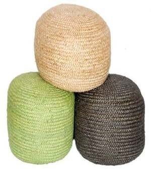 Jute Poufs For Living And Bed Room Home Decor