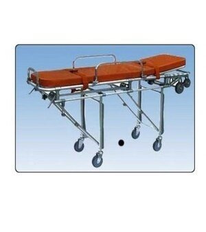 Ambulance Stretcher Trolley, Material: stainless steel