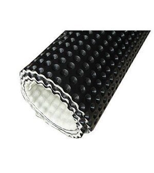 Plastic drainage board