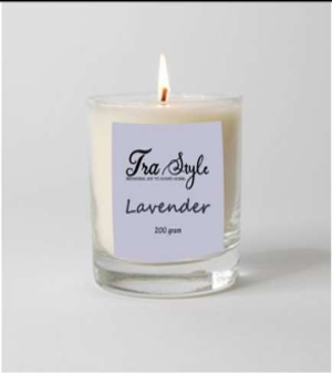 Transparent Glass Jar Candle