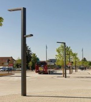 Lighting Pole Rectangular Decorative Street