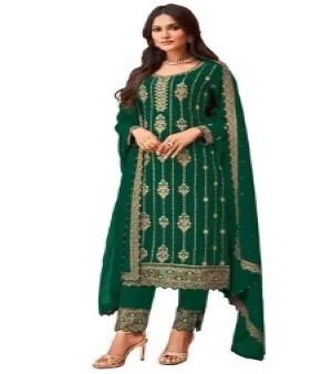 Ladies Party Wear Plazo Suit