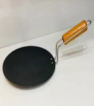 Wooden Handle Concave Tawa