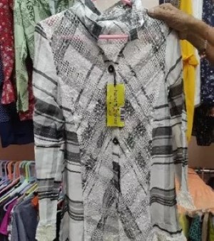 Brasso Printed Netted Top