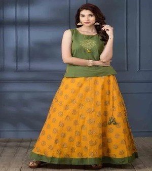 Ladies Cotton Skirt Top