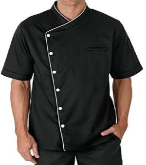 Men Black Chef Coat
