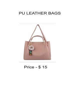 Pu Leather Bags Coffe Colour