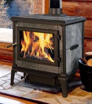 Soapstone fireplace