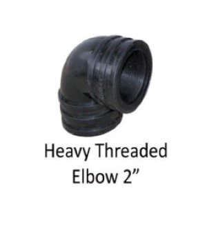 PP Heavy Threaded Elbow
