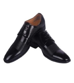 Men Stylish Black Leather Shoes