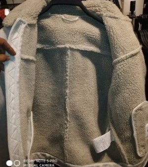 Handmade Men Flying Blue Fur Jacket