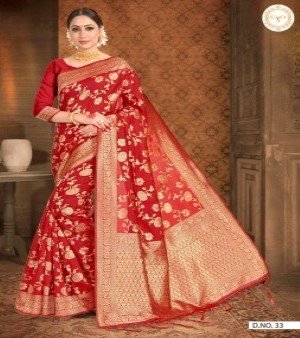 Litchi Silk Saree