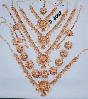 Matt finish bridal jewellery