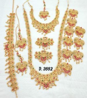 Matt finish bridal jewellery
