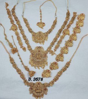 Matt finish bridal jewellery