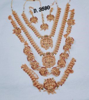 Matt finish bridal jewellery
