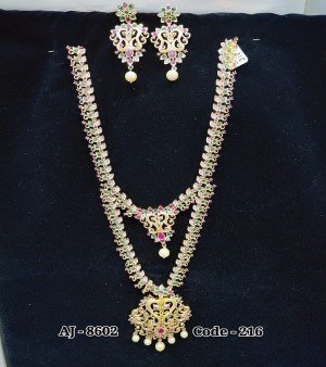 American dimond long nacklace