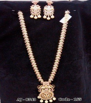 American dimond long nacklace