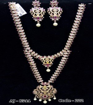 American dimond long nacklace