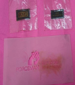 Plastic and Photographic stencil