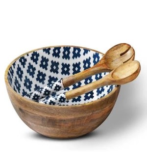 Wooden Bowl Spoon Set