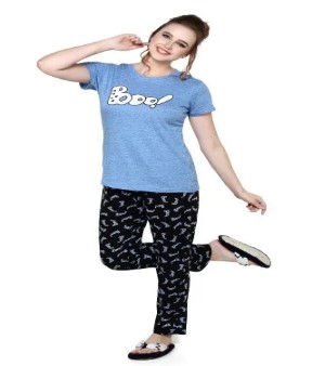 Ladies Cotton Pyjama Set