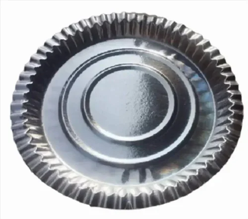 Silver Foil Paper Plate