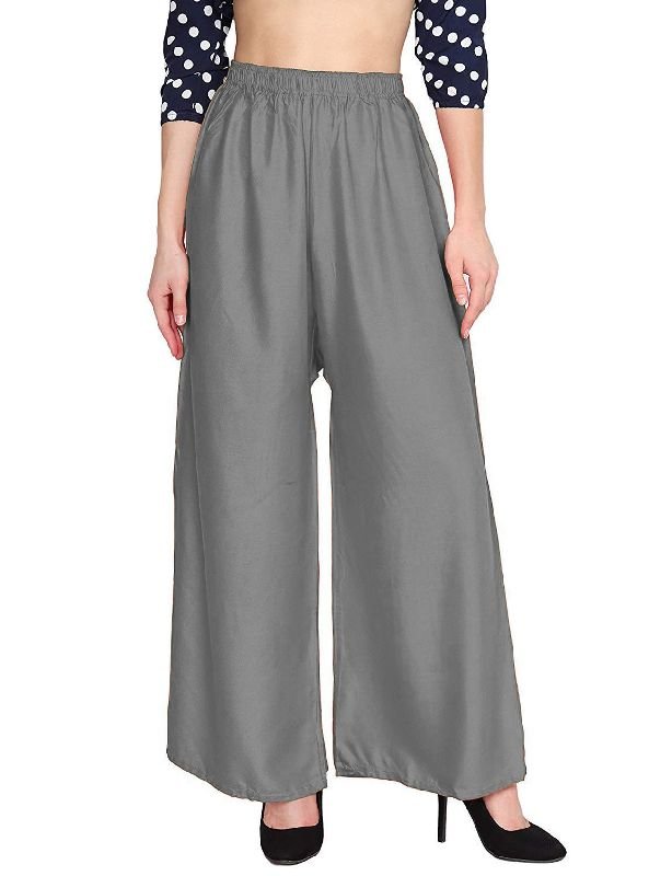 Grey Ladies Rayon Palazzo