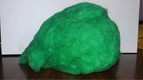 Green Recycled Cotton Fiber