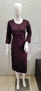 plain kurti