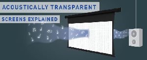 White Tab Tension Motorized Projector Screen