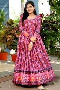 Ladies Cotton Printed Gown