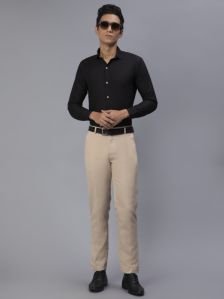 Blackberrys Men Solid Formal Black Shirt