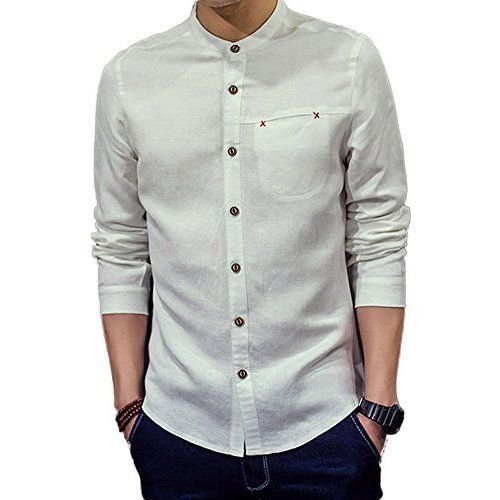 Mens Chinese Collar Shirt