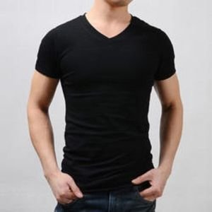 Cotton Mens V Neck T-Shirt