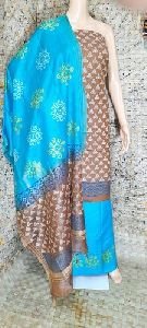 Block Printed Suit Material