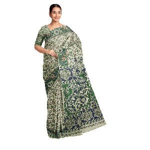 Kalamkari Crepe Silk Sarees